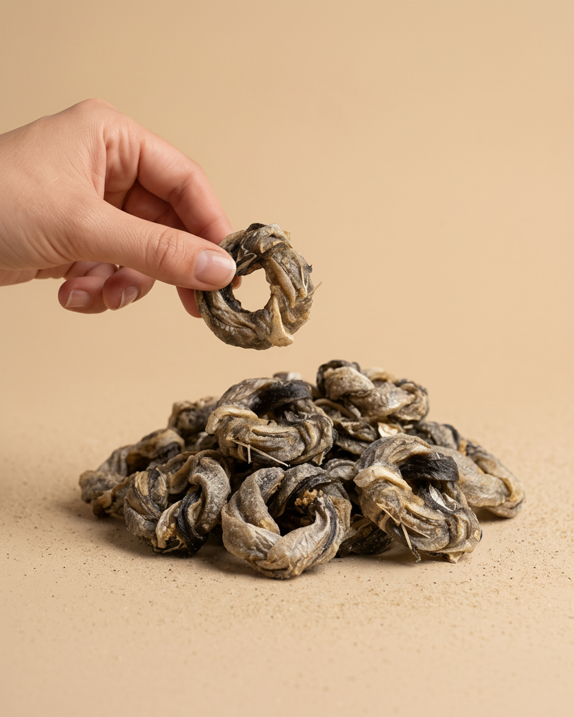 Kabeljauwhuid Ringen 150 gram